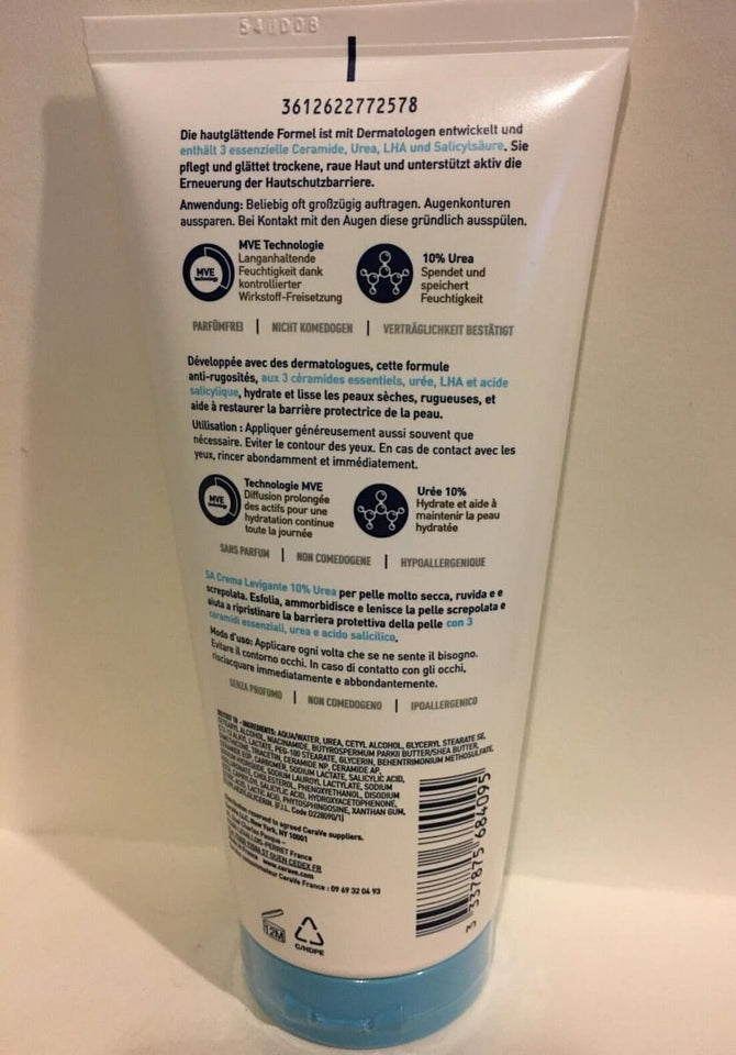 Cerave SA Smoothing Moisturising Cream 177ml 6oz For Dry Rough Sk