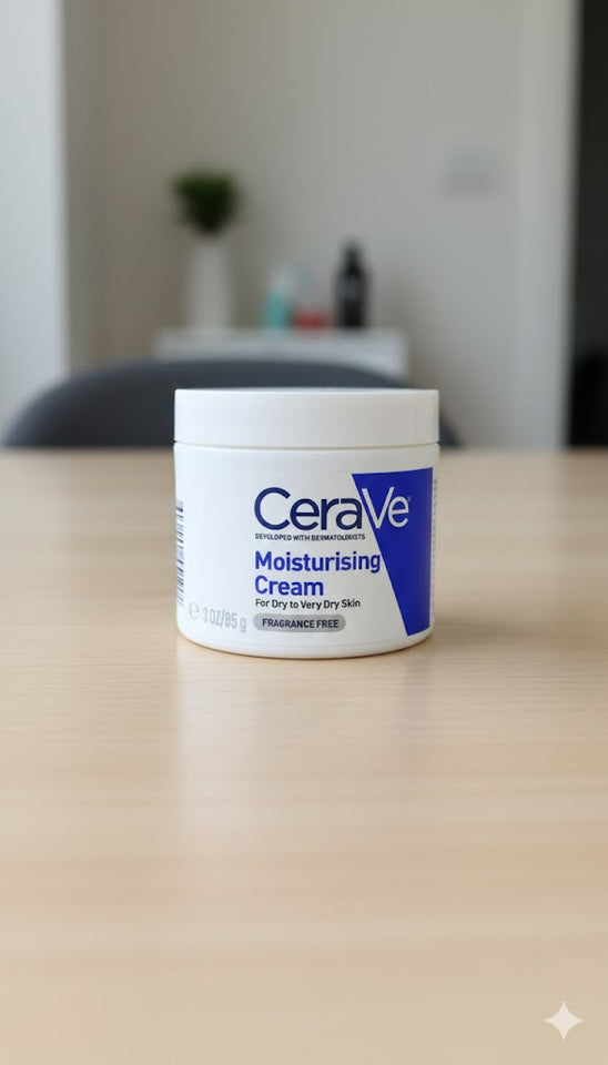 CeraVe Moisturizing Cream for Dry to Very Dry Skin - Oil Free and Non Greasy - 3 Oz 85g