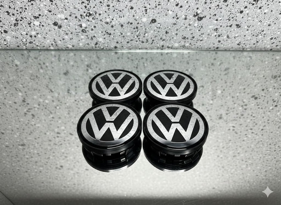Volkswagen Wheel Center Caps (4pc) Premium Quality