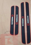 Nissan  Silicone Car Door Sill Scuff Plate Set of 4 Car Door Sill Protector Pads Silicone Door Sill Scuff Plate Sticker for Car Door Sill Protector