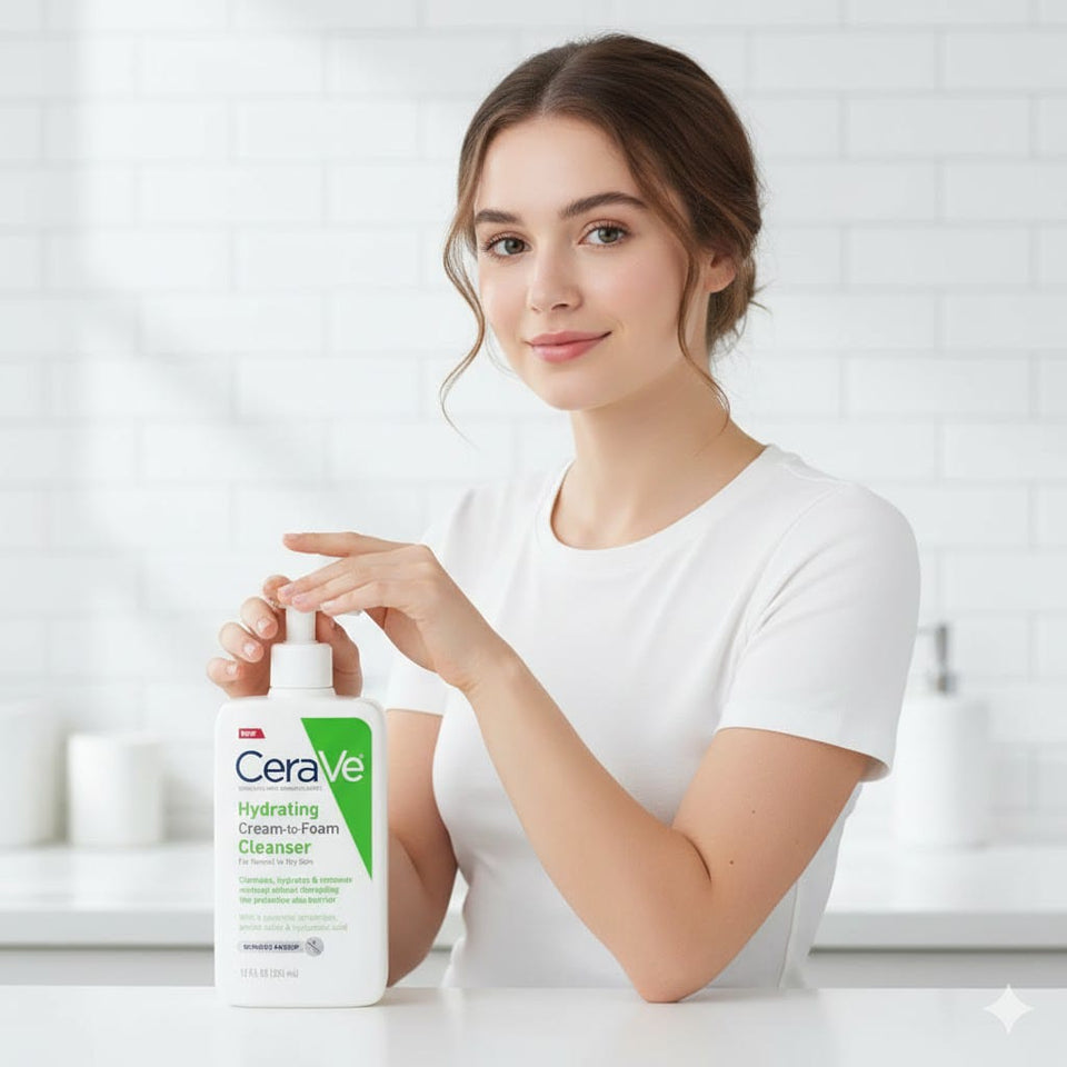CeraVe Hydrating Cream-to-Foam Cleanser 355ml