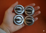 Nissan Wheel Center Caps Silver (4pc) Premium Quality
