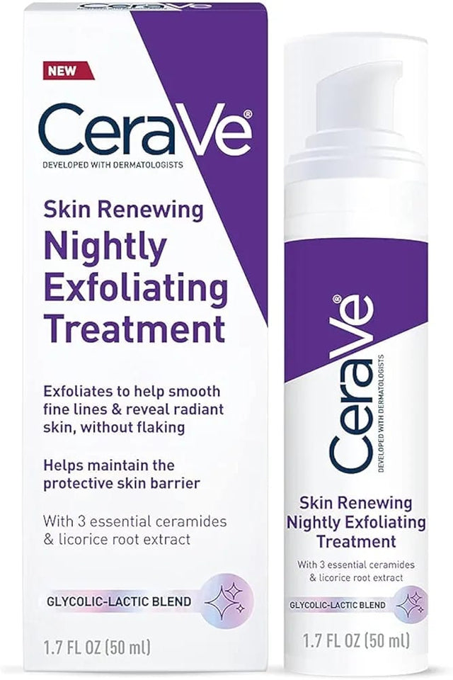 CeraVe Anti Aging Face Serum with Glycolic Acid, Lactic Acid, and Ceramides | Dark Spot Corrector for Face | 1.7 Ounce, 1.7 Fl Oz 50ml