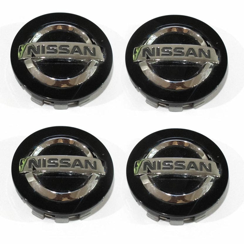 Nissan Wheel Center Caps Black (4pc) Premium Quality