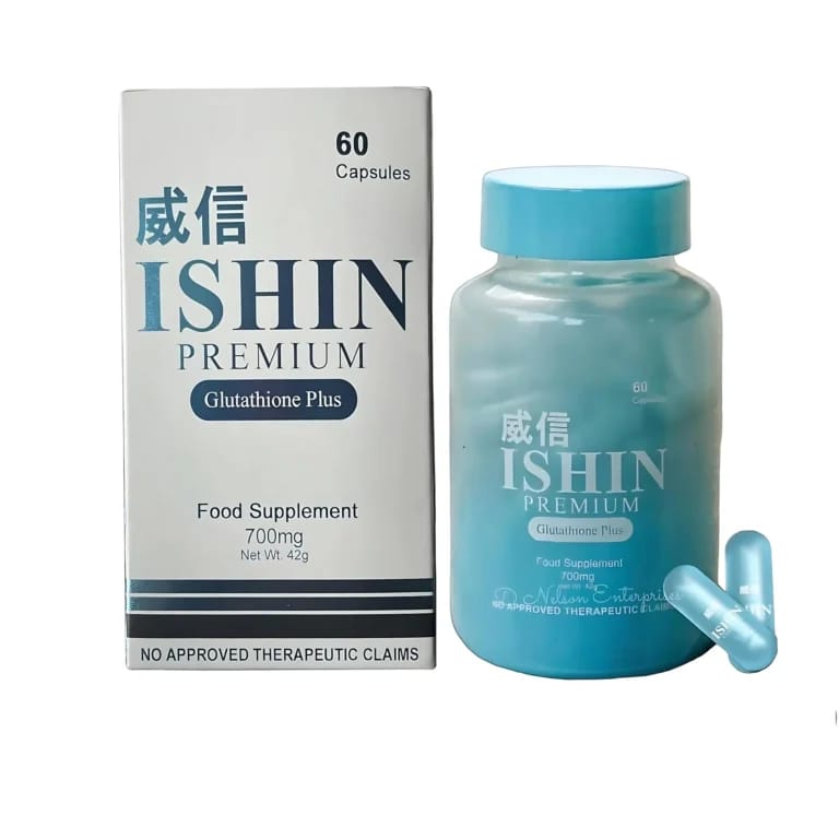 ISHIN Premium Glutathione Plus 700mg – 60 Capsules