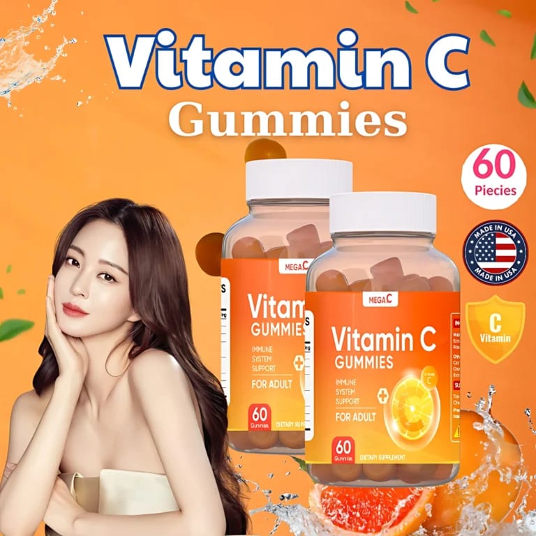 Mega C Vitamin C Gummies – Adult Immune Support Supplement (60 Gummies)
