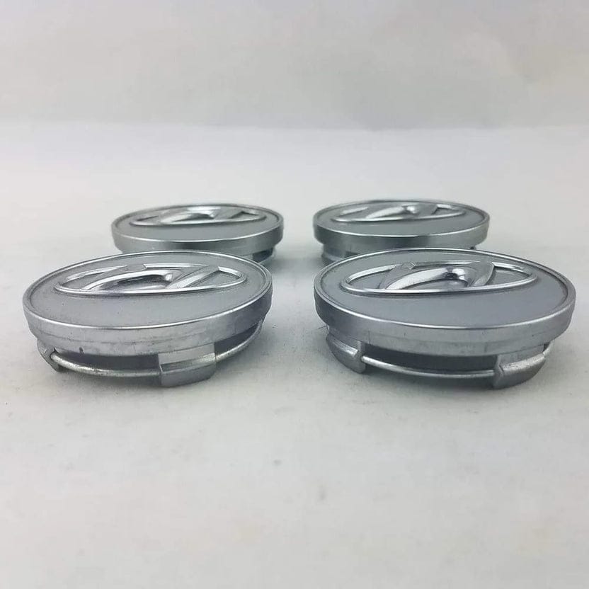 Hyundai Wheel Center Caps Silver (4pc) Premium Quality