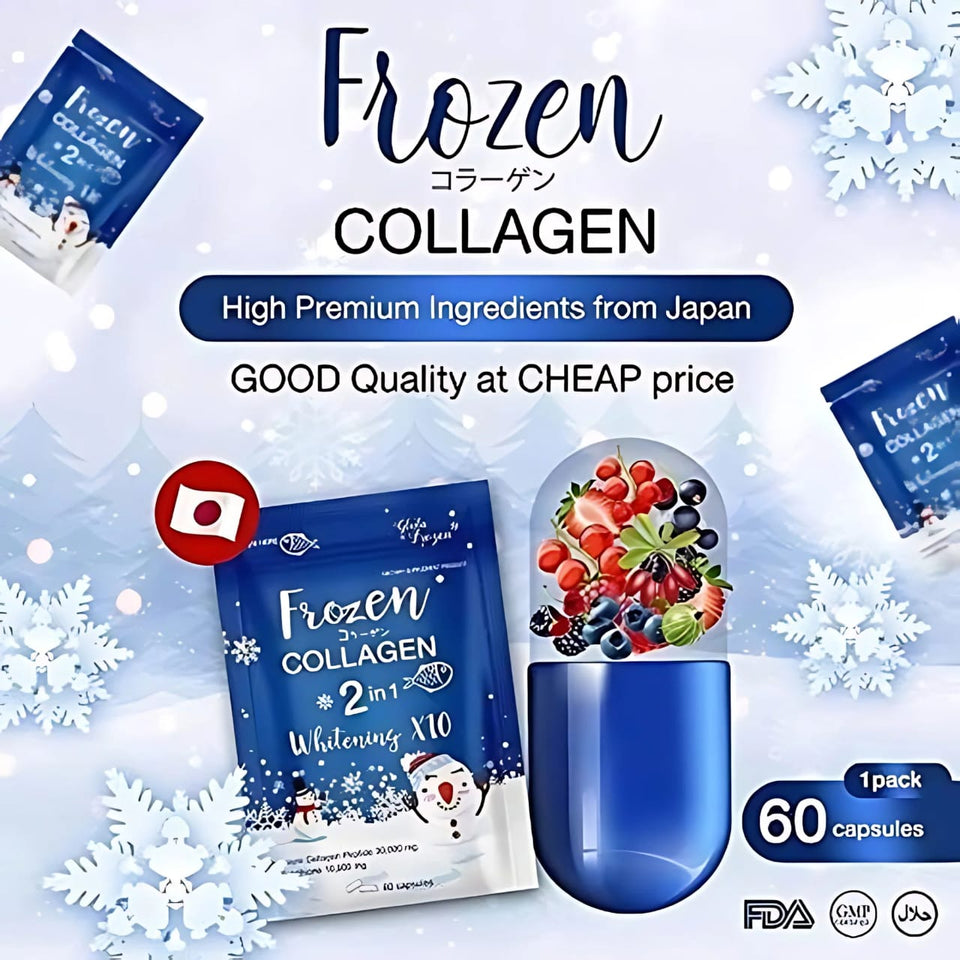 Frozen Collagen 2 in 1 Premium Collagen Supplements – 60 Capsules
