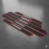 Mitsubishi  Silicone Car Door Sill Scuff Plate Set of 4 Car Door Sill Protector Pads Silicone Door Sill Scuff Plate Sticker for Car Door Sill Protector