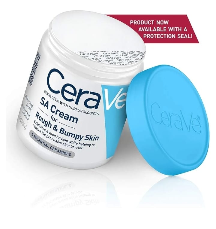 CeraVe Moisturizing Cream with Salicylic Acid | Exfoliating Body Cream with Lactic Acid, Hyaluronic Acid, Niacinamide, and Ceramides | Fragrance Free & Allergy Tested | 19 Ounce