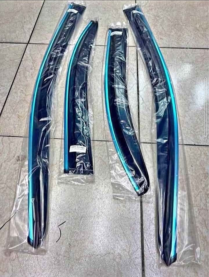 Mitsubishi Lancer Chrome Line Door Visor Premium Quality (2005 to 2013)