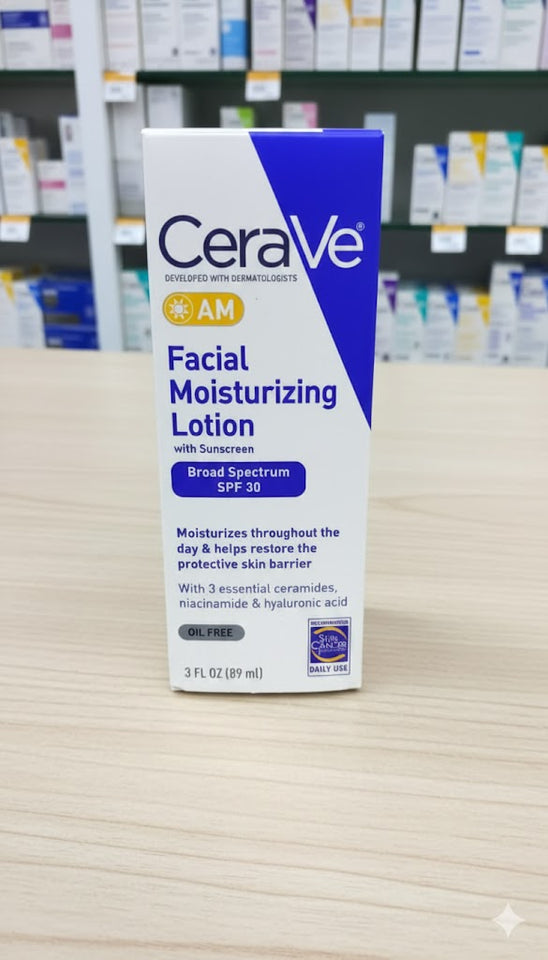 Cerave AM Facial Moisturizing Lotion SPF 30-Oil Free Face Moisturizer 3 oz.