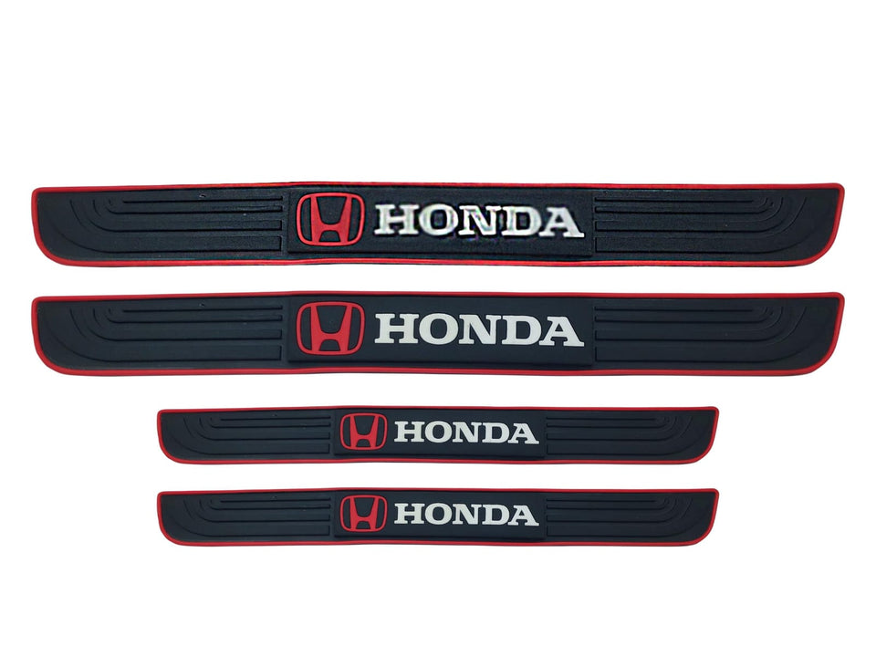 Honda  Silicone Car Door Sill Scuff Plate Set of 4 Car Door Sill Protector Pads Silicone Door Sill Scuff Plate Sticker for Car Door Sill Protector