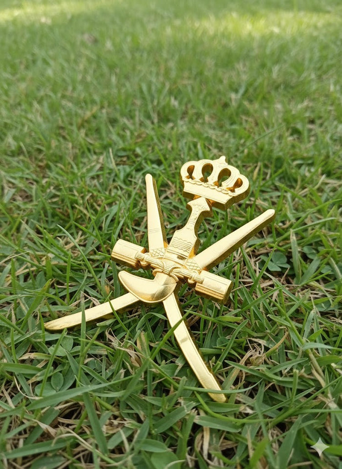 Master FLAK Oman emblem logo car automobile sticker Car Marka (Gold)