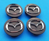 Mazda Wheel Center Caps Black (4pc) Premium Quality