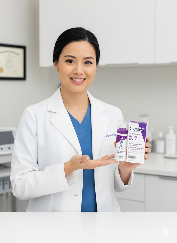 CeraVe Anti Aging Retinol Serum 1 Ounce Cream Serum for Smoothing Fine Lines and Skin Brightening Fragrance Free, 1 Fl Oz