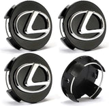 Lexus Wheel Center Caps Black (4pc) Premium Quality