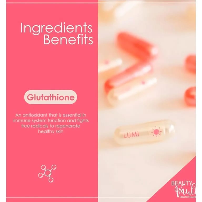 Beauty Vault Lumi 24H Glutathione Capsules 60 Caps