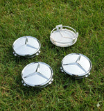 Mercedes Benz Wheel Center  Caps Silver (4pc) Premium Quality