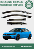 Honda Civic Hatchback Chrome Line Door Visor Premium Quality (2021 +)