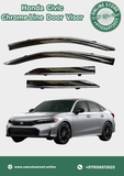 Honda Civic Sedan Chrome Line Door Visor Premium Quality
