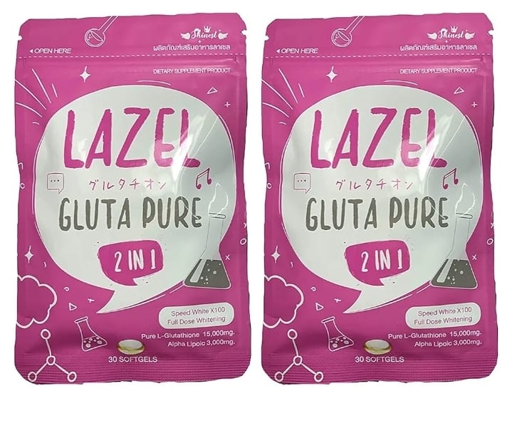 Lazel Gluta Pure 2-In-1 Glutathione Anti Aging Softgels
