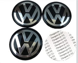 Volkswagen Car Wheel Centre Hub Cap Badge Emblem Decal Wheel Sticker For Volkswagen GOLF Polo Tiguan VW TOURAN CADDY PASSAT
