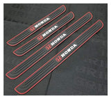 Honda  Silicone Car Door Sill Scuff Plate Set of 4 Car Door Sill Protector Pads Silicone Door Sill Scuff Plate Sticker for Car Door Sill Protector