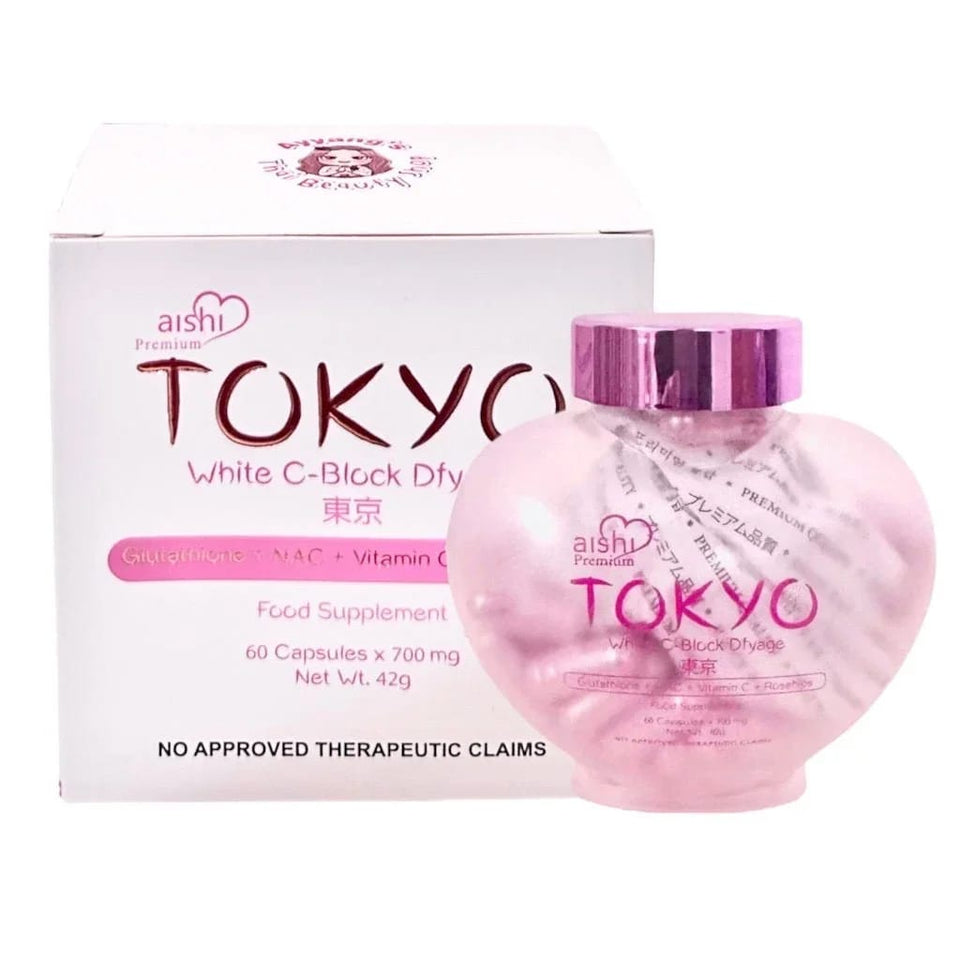 Aishi Premium Tokyo White C-Block Japan Glutathione – 60 Capsules
