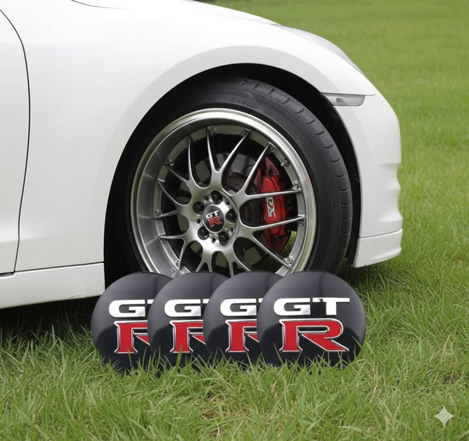Nissan GTR Silicone Stickers for Center Wheel Caps 56mm ( 4pc)