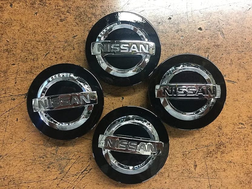 Nissan Wheel Center Caps Black (4pc) Premium Quality