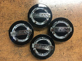 Nissan Wheel Center Caps Black (4pc) Premium Quality
