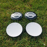 Nissan Logo Alloy Wheel Cap Sticker 4Pcs