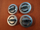 Nissan Wheel Center Caps Silver (4pc) Premium Quality