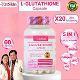 Itskin L-Glutathione Capsule with Collagen & Biotin – 60 Capsules (3 Pack Combo)