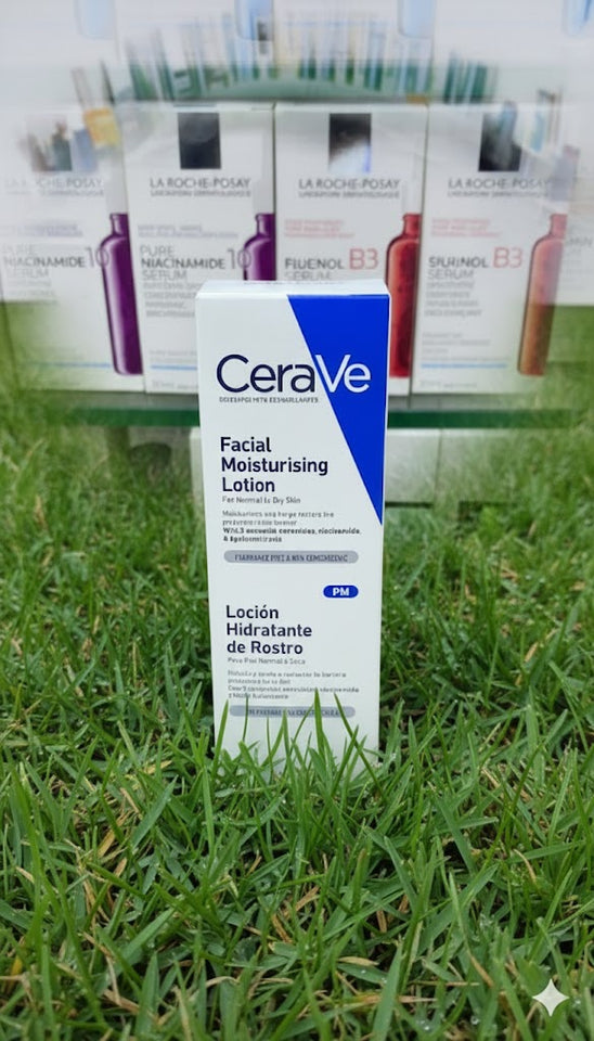 CeraVe PM Facial Moisturising Lotion with Hyaluronic Acid and 3 Essential | 52ml