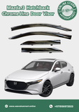 Mazda 3 Hatchback Chrome Line Door Visor Premium Quality