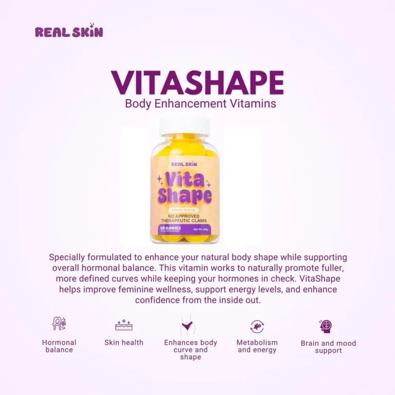 Real Skin Vita Shape – Mango Flavor (60 Gummies)