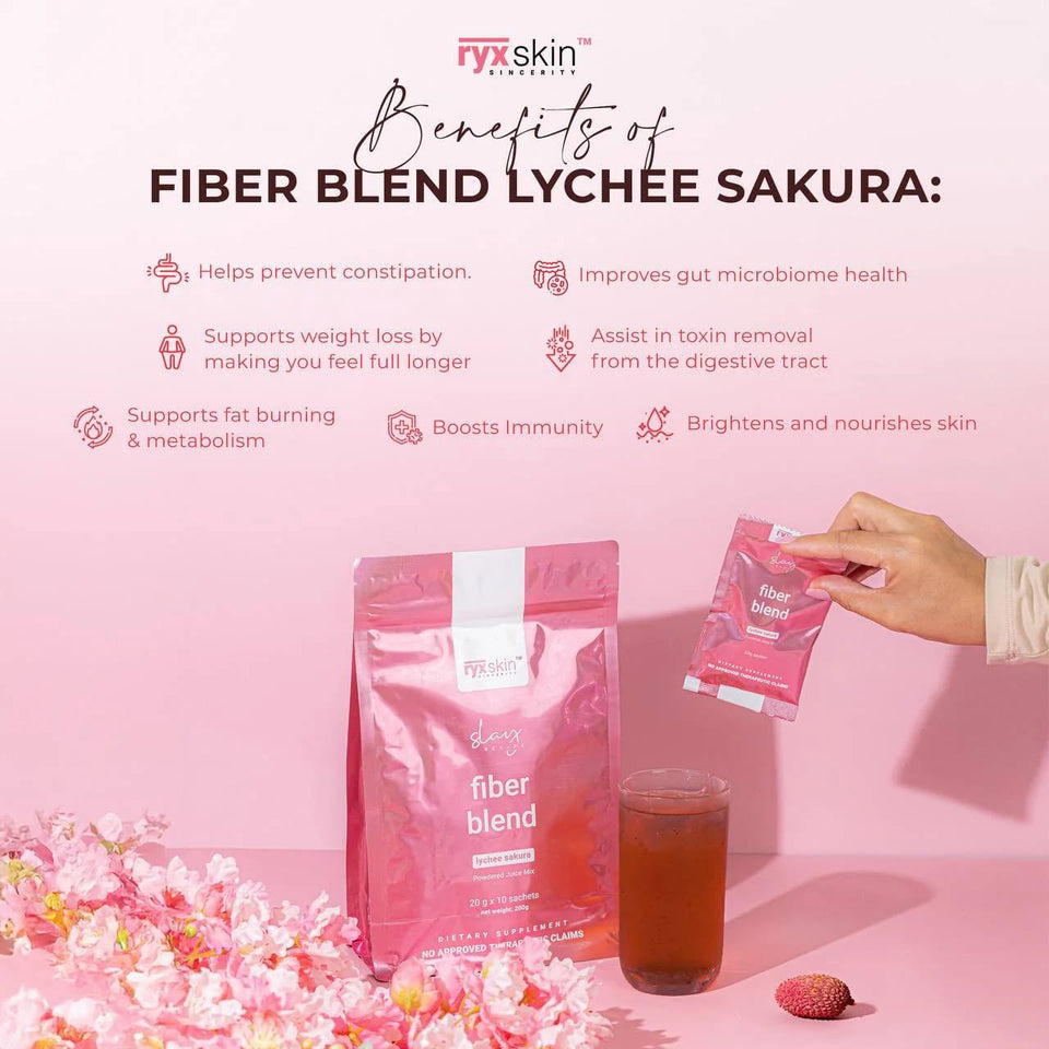 Ryx Skin Fiber Blend Lychee Sakura – Detox & Digestive Cleanse Drink