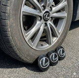 Lexus Wheel Center Caps Black (4pc) Premium Quality