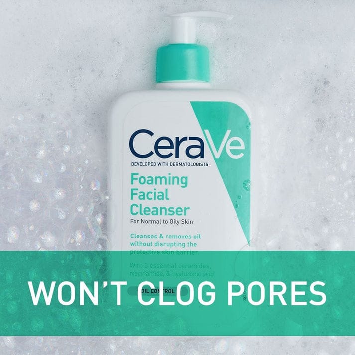 CERAVE Foaming Facial Cleanser Daily Face Wash for Normal to Oily Skin 87ML