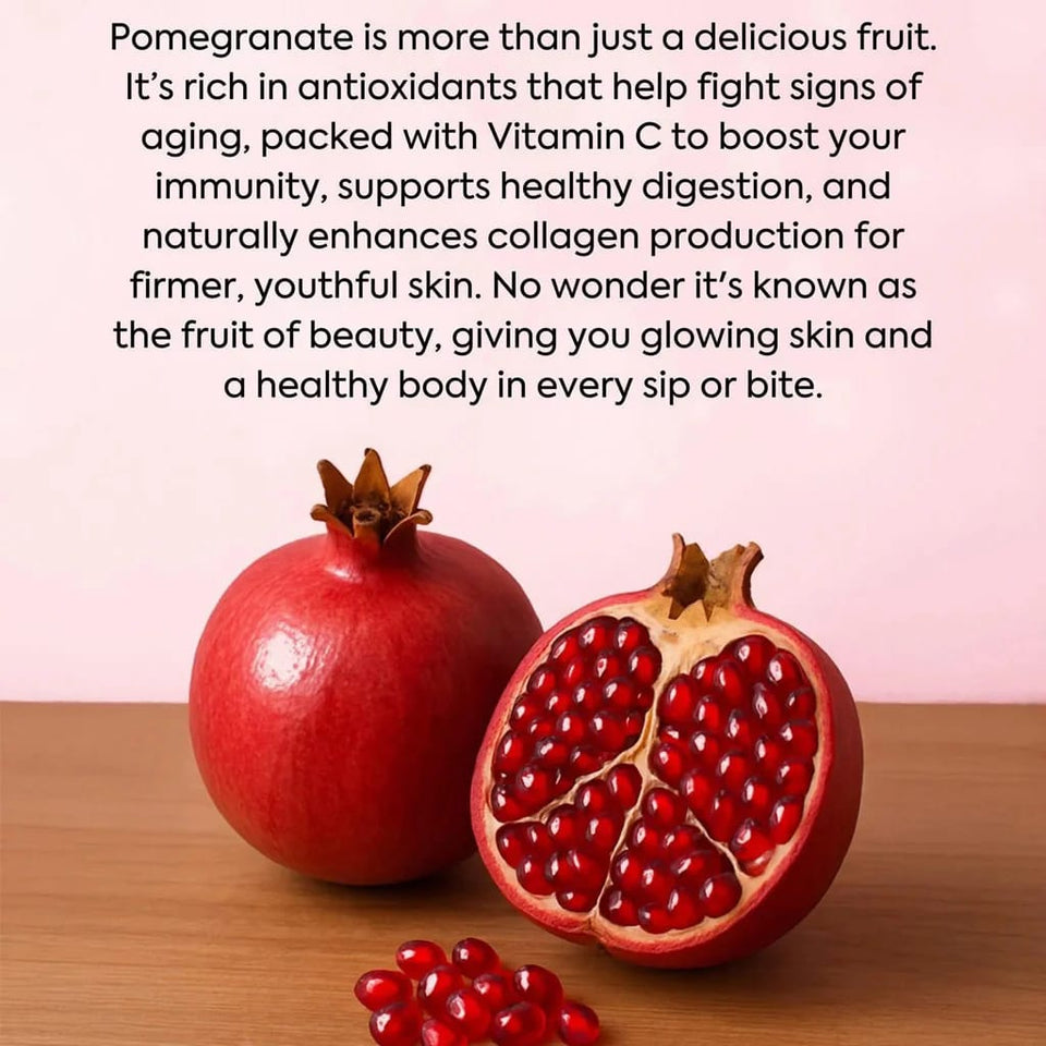 Glowming Pomegranate With Glutathione & Collagen Powder Drink Mix – 20g x 10 Sachets