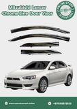 Mitsubishi Lancer Chrome Line Door Visor Premium Quality (2005 to 2013)