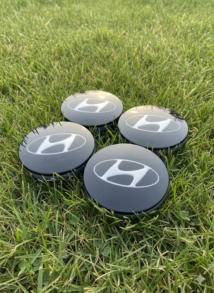 Hyundai Wheel Center Caps Black  (4pc) Premium Quality