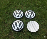 Volkswagen Car Wheel Centre Hub Cap Badge Emblem Decal Wheel Sticker For Volkswagen GOLF Polo Tiguan VW TOURAN CADDY PASSAT