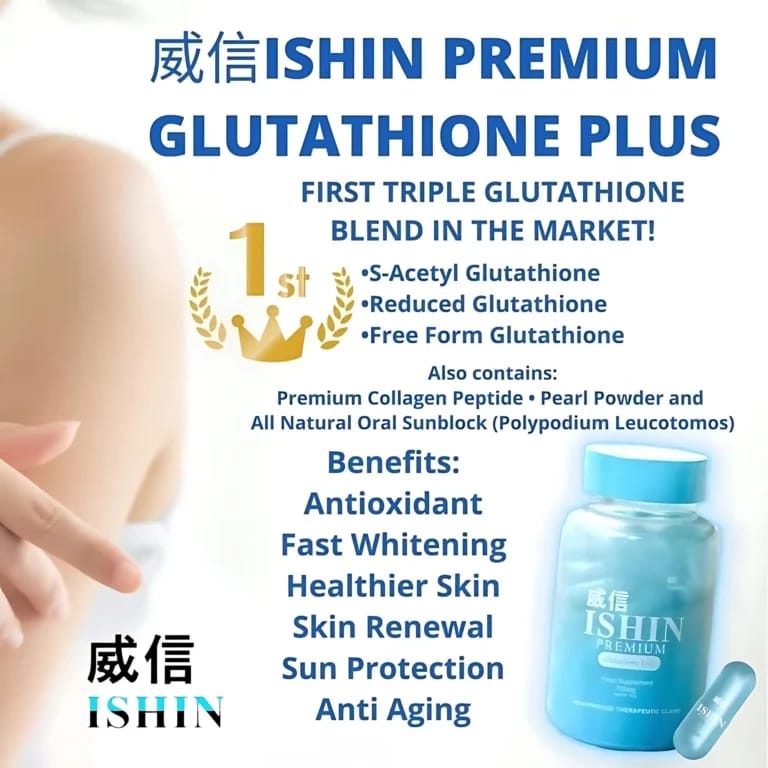 ISHIN Premium Glutathione Plus 700mg – 60 Capsules