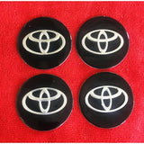 Toyota wheel Center cap stickers black 2.2 inches 04 pcs