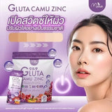 Manee Gluta Camu Zinc Dietary Supplement Product Grape Flavour Collagen Dipeptide , Collagen Tripeptide , Collagen Peptide
