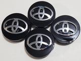 Toyota Wheel Center Caps Black  (4pc) Premium Quality