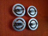 Nissan Wheel Center Caps Silver (4pc) Premium Quality